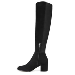 Sam Edelman Valda Black Suede Knee Hugh boots